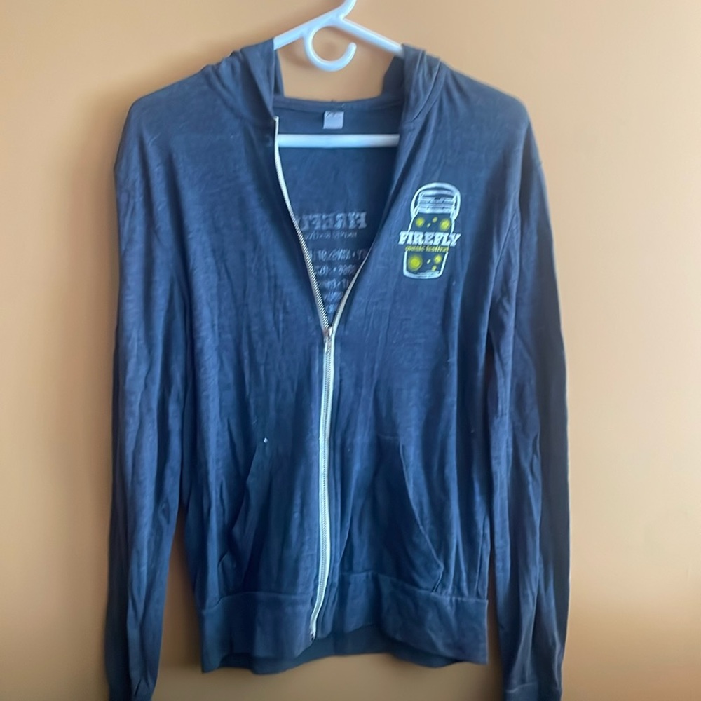 Firefly music festival zip up sweatshirt.